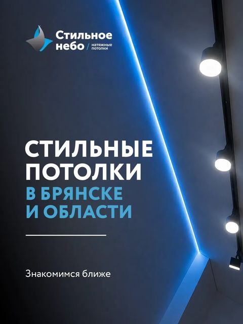 Стильные потолки в Брянске и области